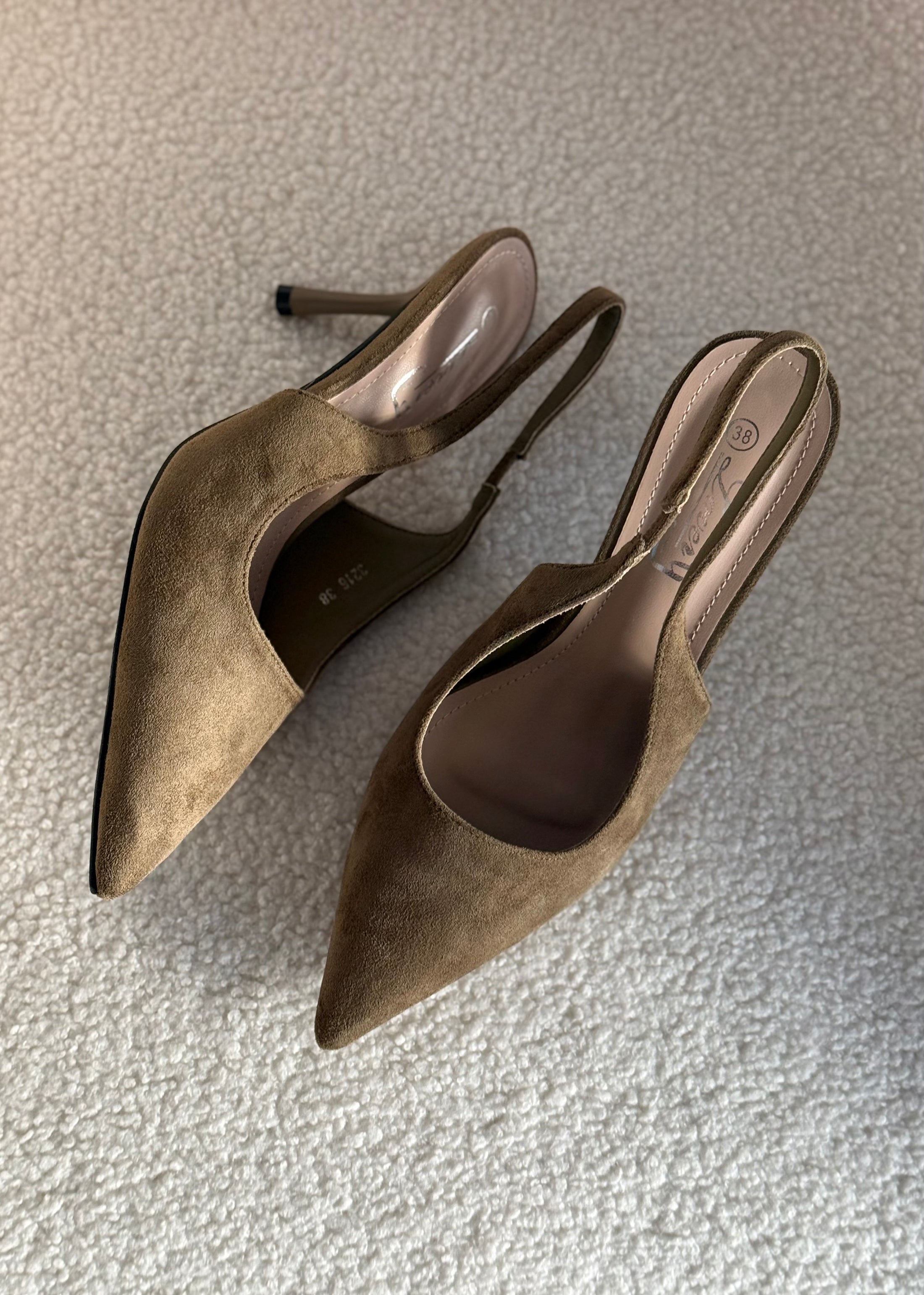 Slingback THEVICE in suede militare