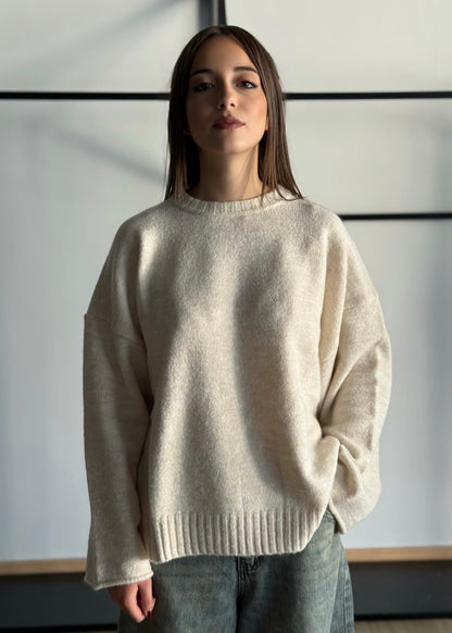 Maglia over in misto lana -KONTATTO