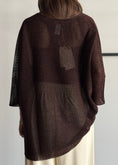 Carica l'immagine nel visualizzatore della galleria, Kimono KONTATTO in lurex moro

