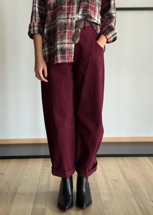 Pantalone balloon con cintura -ZAHJR