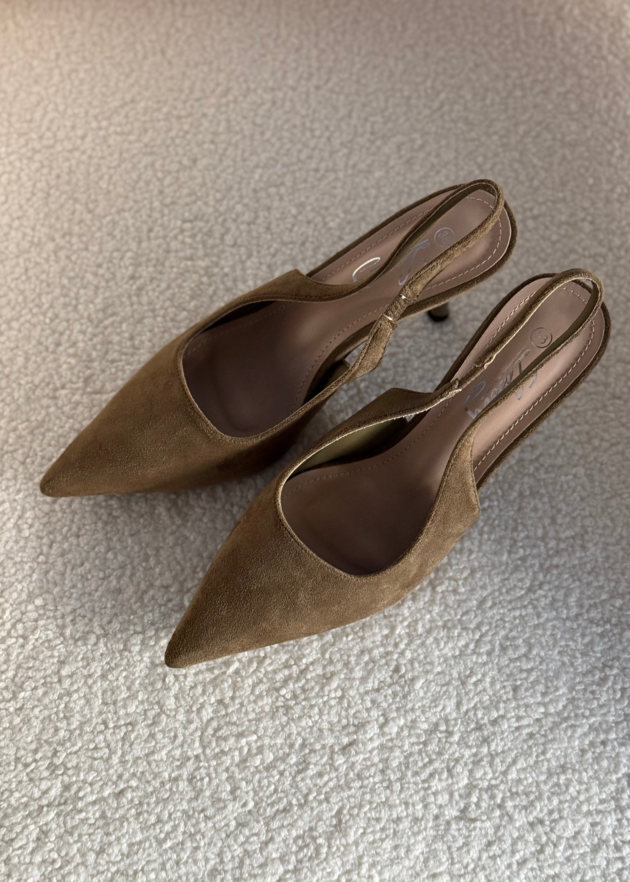 Slingback THEVICE in suede militare