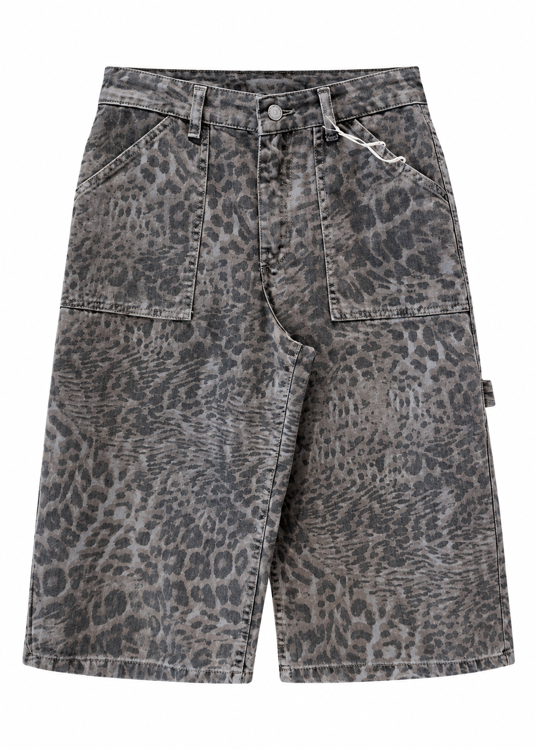 Bermuda animalier in denim - KONTATTO