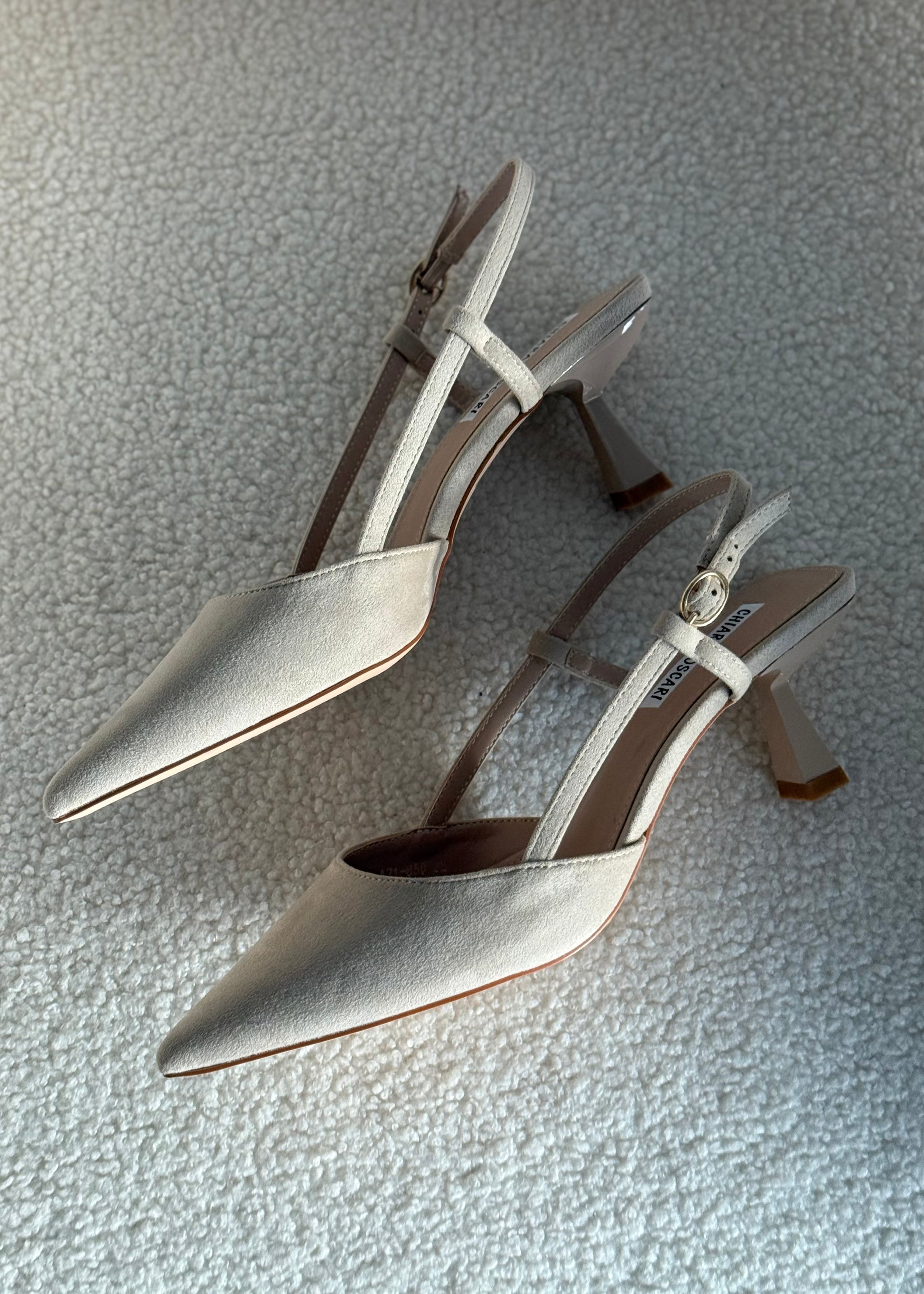 Slingback THEVICE in suede beige