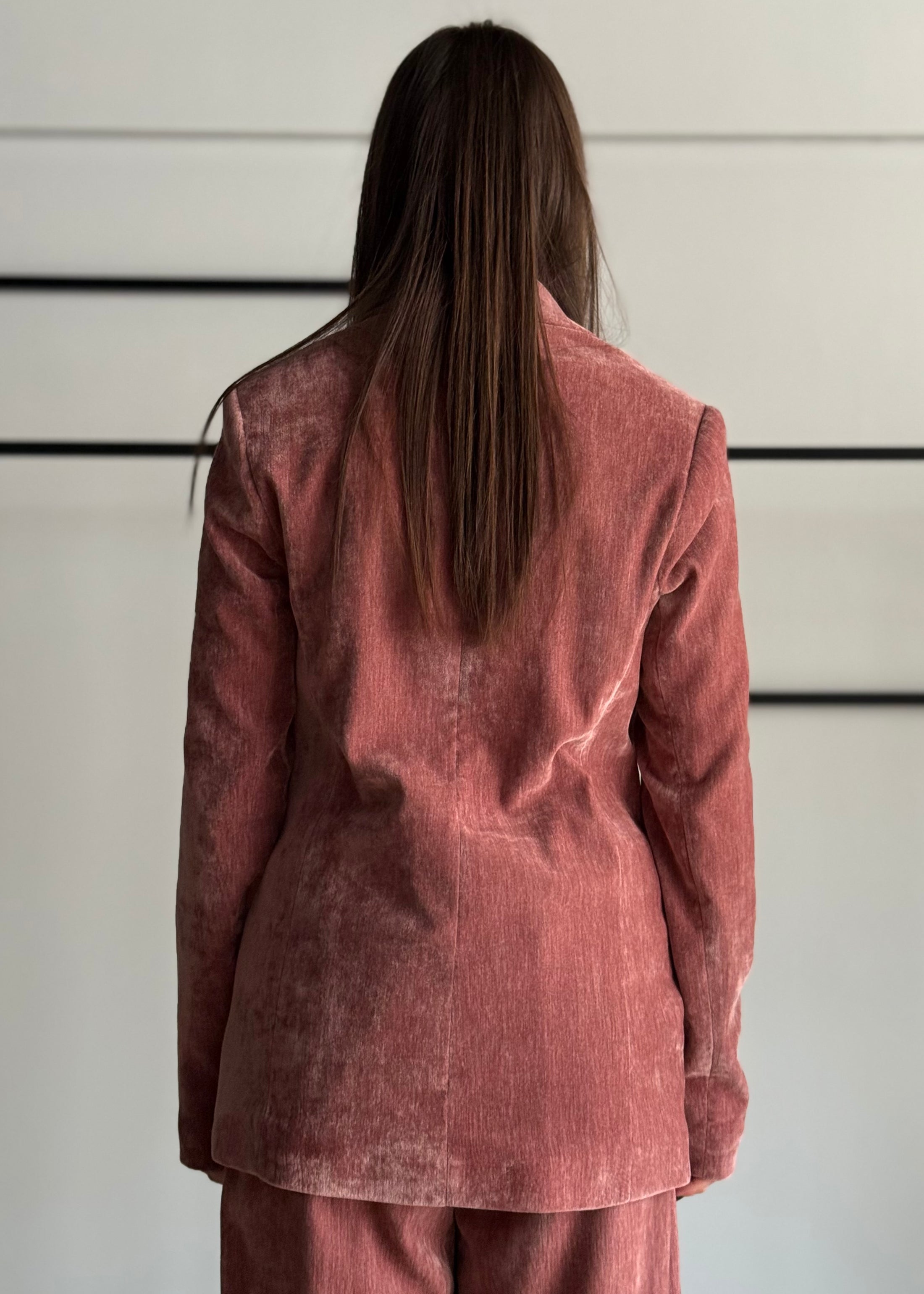 Blazer KONTATTO in velluto monopetto
