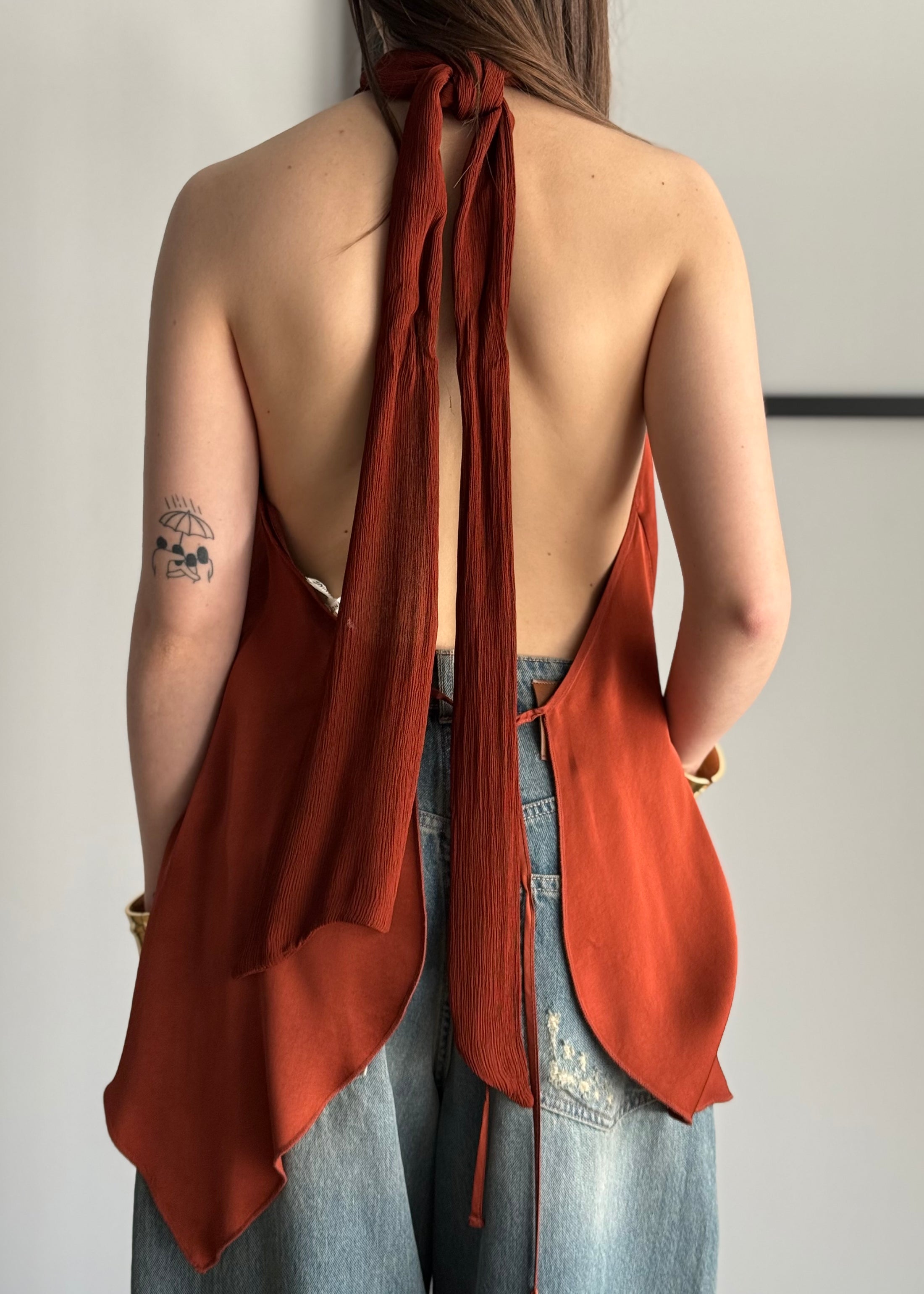 Top halter THEVICE ruggine