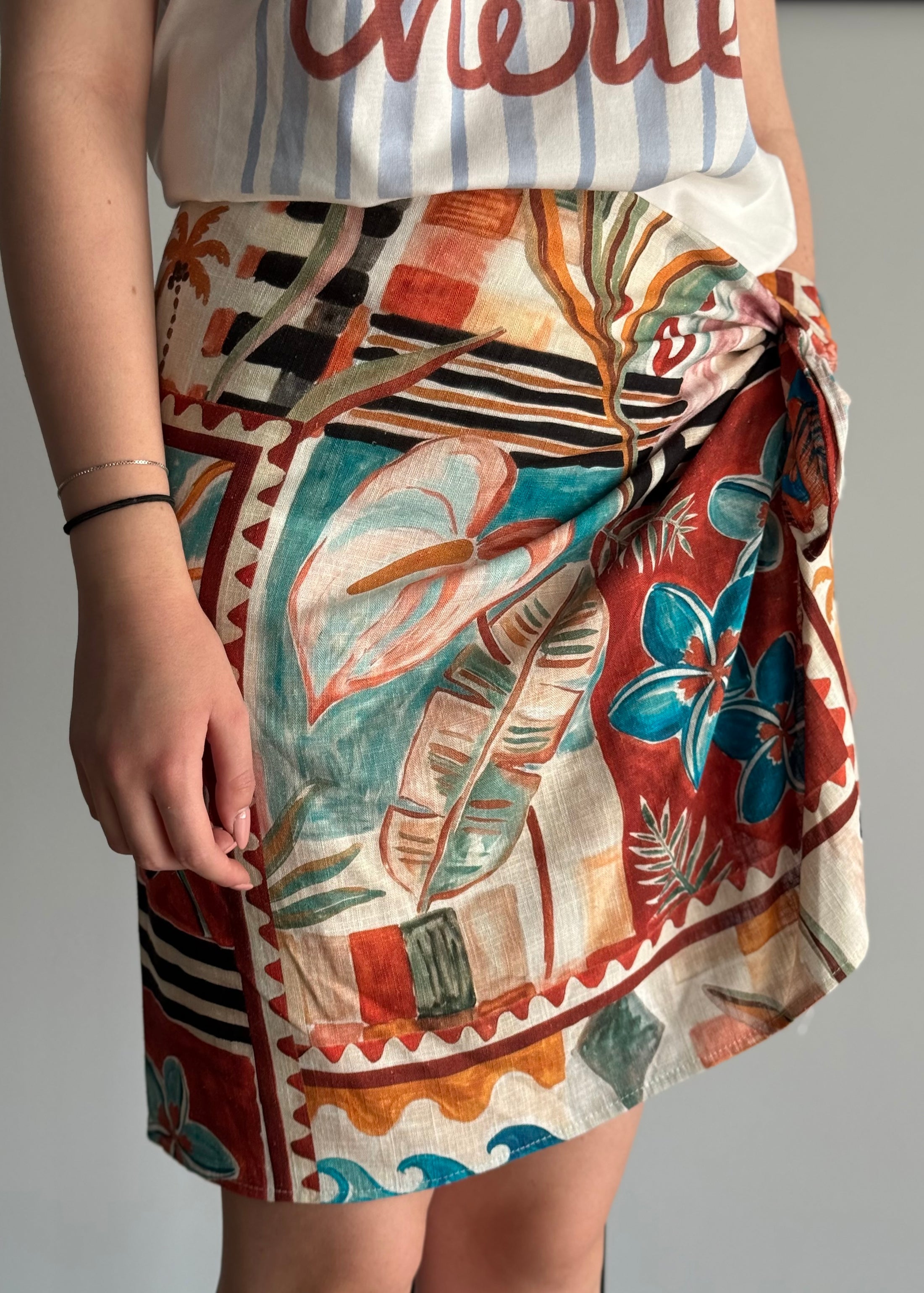 Gonna PHILIALOFT pareo tropicale multicolor