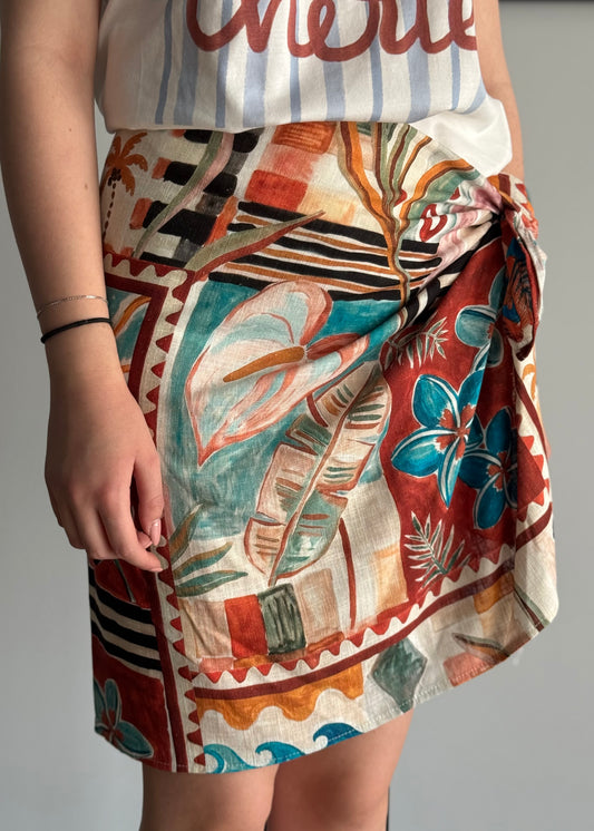 Gonna PHILIALOFT pareo tropicale multicolor