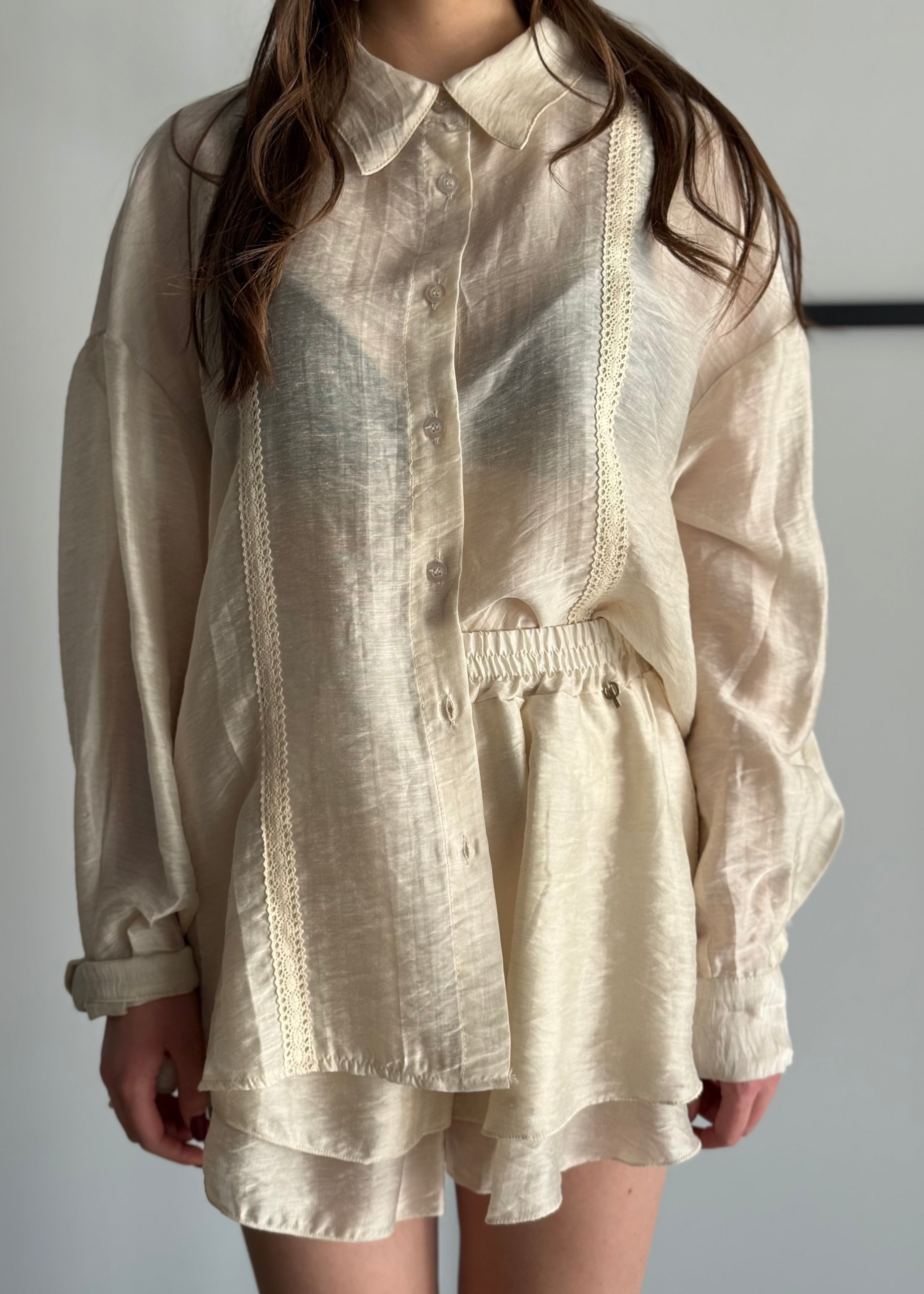 Camicia PHILIALOFT con inserti in crochet