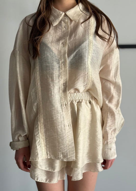 Camicia PHILIALOFT con inserti in crochet