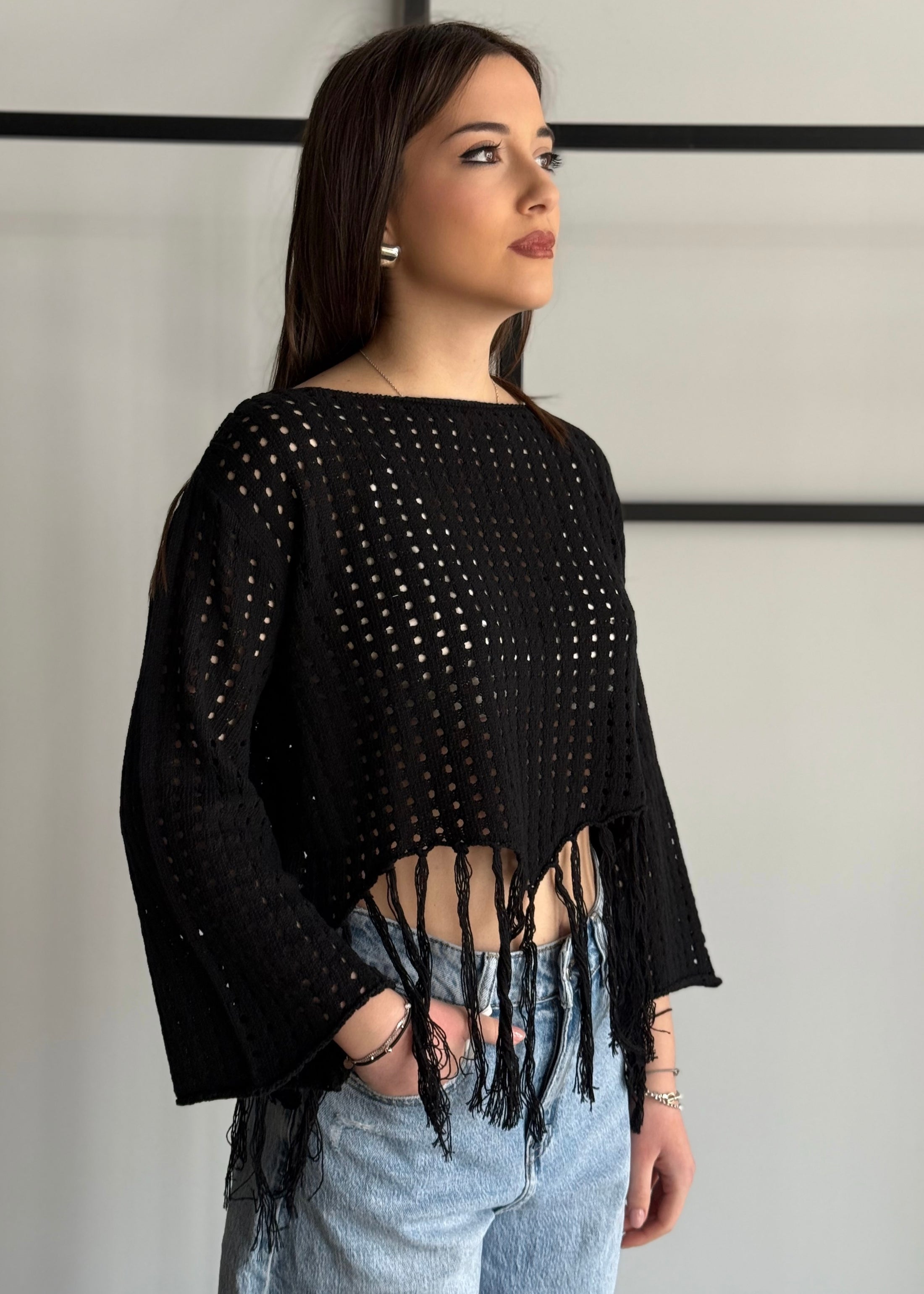 Maglia KONTATTO con frange