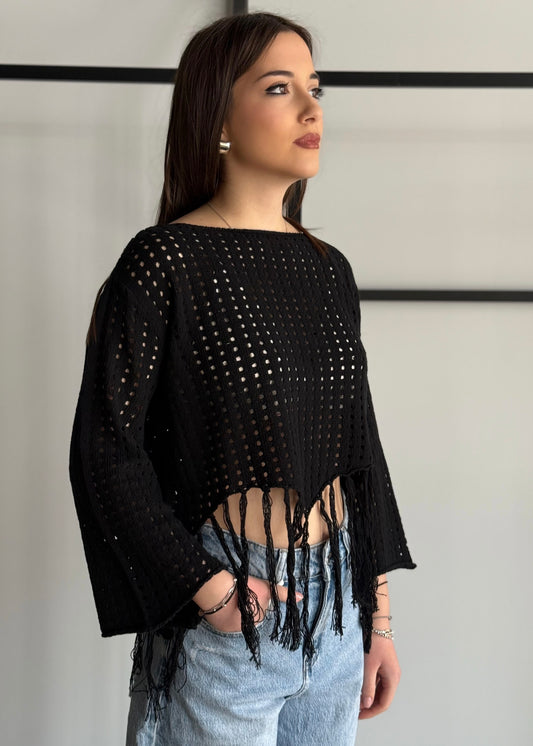 Maglia KONTATTO con frange