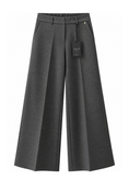 Carica l'immagine nel visualizzatore della galleria, Pantalone grigio a palazzo - PHILIALOFT
