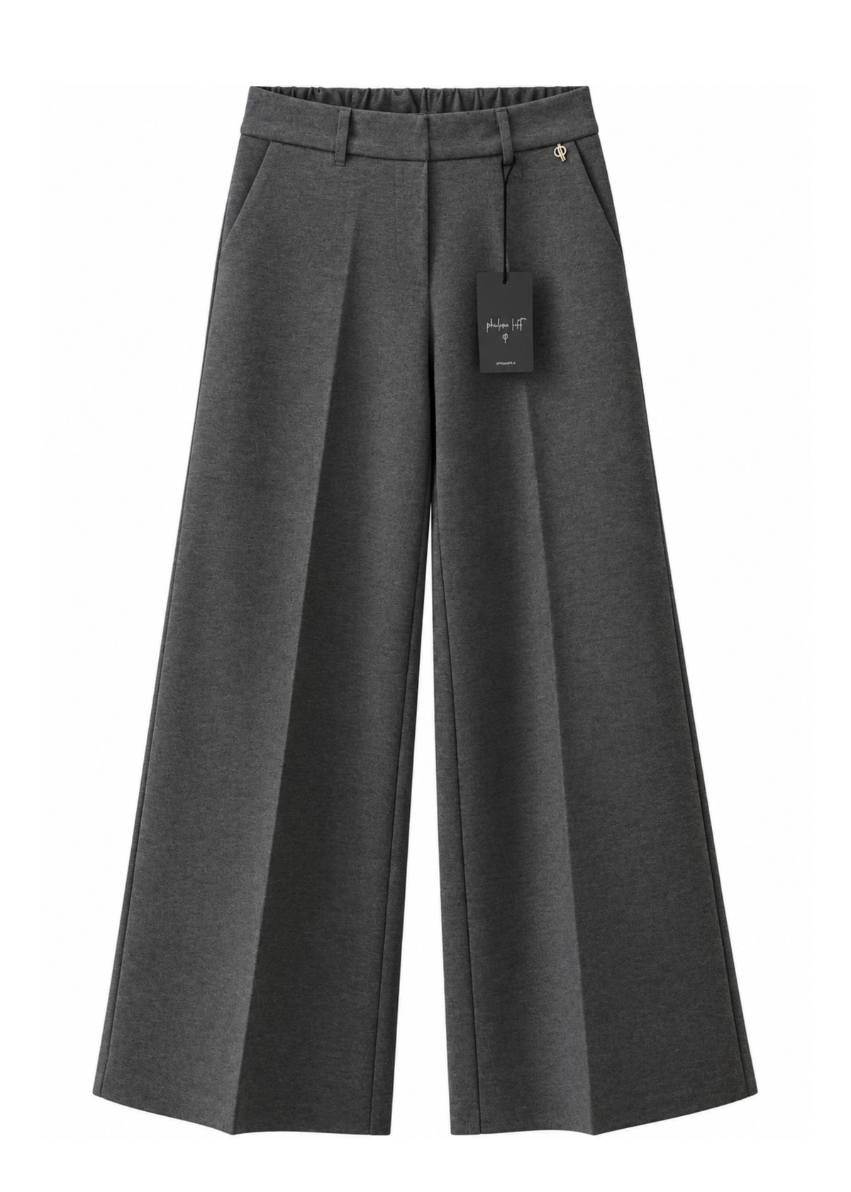 Pantalone grigio a palazzo - PHILIALOFT