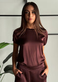 Carica l'immagine nel visualizzatore della galleria, T-shirt basic in viscosa -ZAHJR
