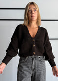 Carica l'immagine nel visualizzatore della galleria, Cardigan chunky Moro con tasche - ZAHJR
