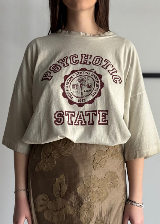 T-shirt KONTATTO con stampa vintage