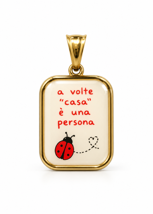 Ciondolo con scritta