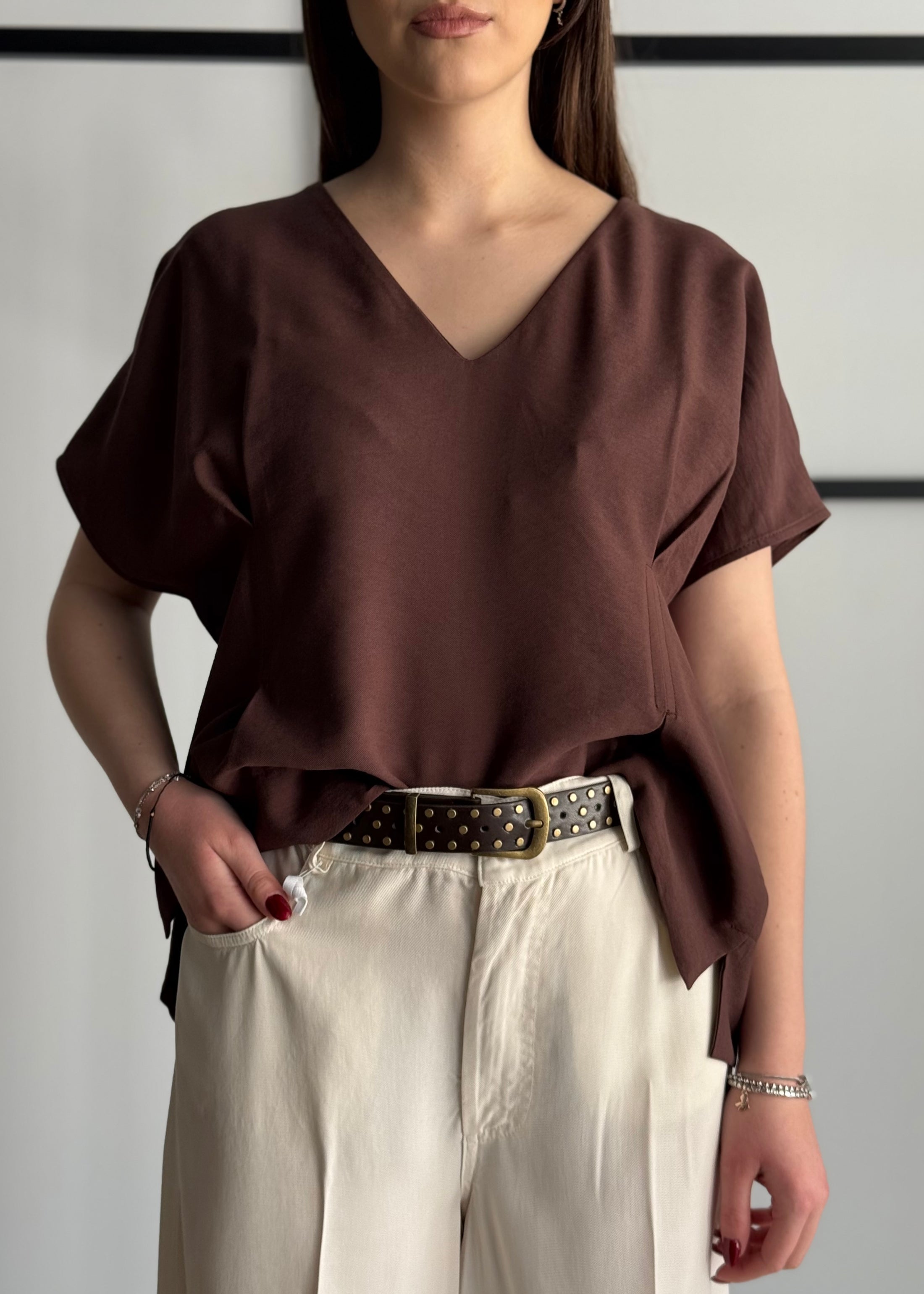 Blusa PHILIALOFT con scollo a V