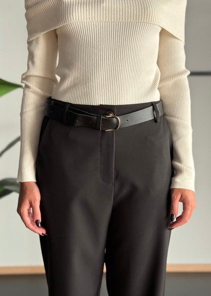 Pantaloni a sigaretta con cintura -ZAHJR