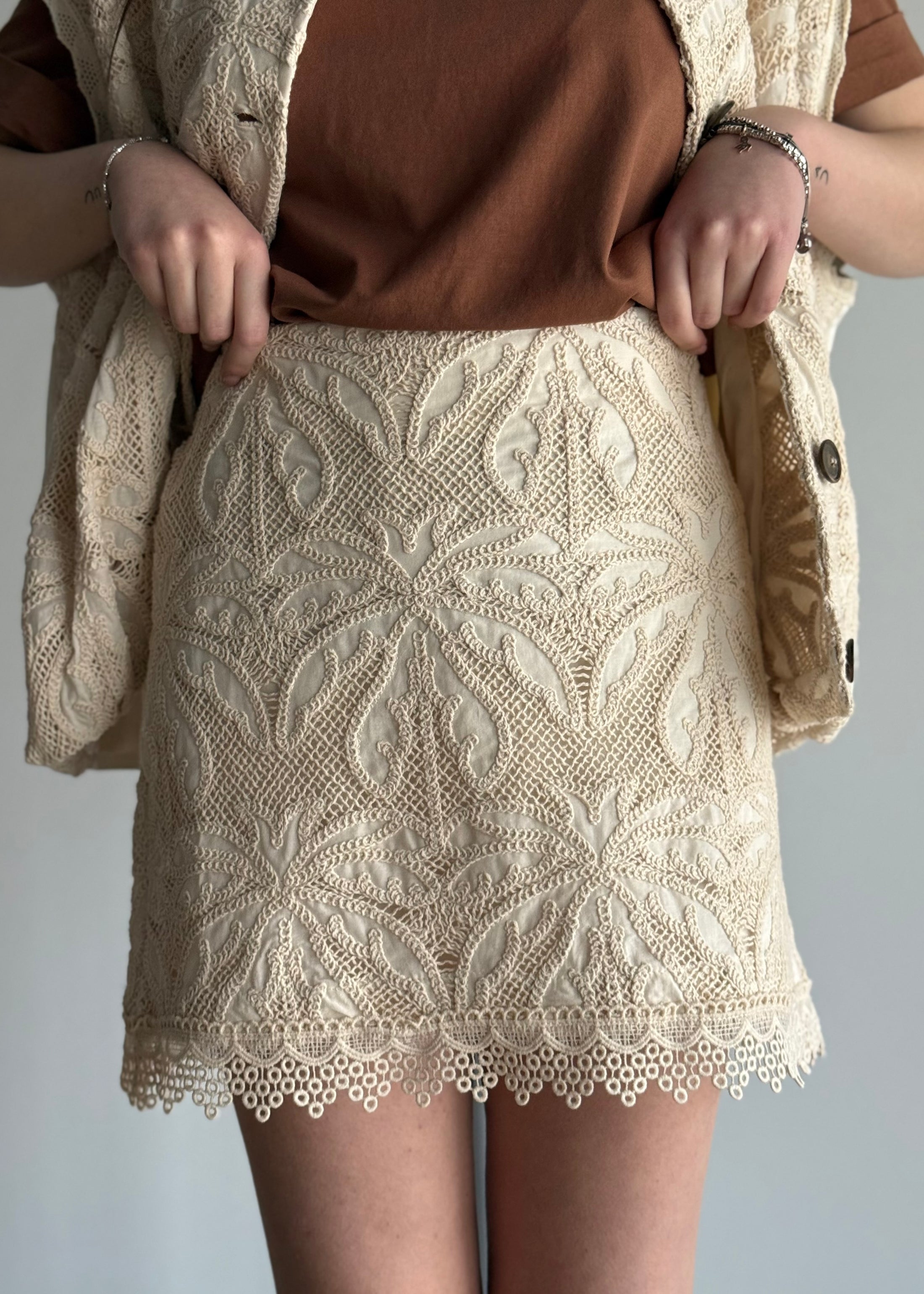 Gonna PHILIALOFT ricamata