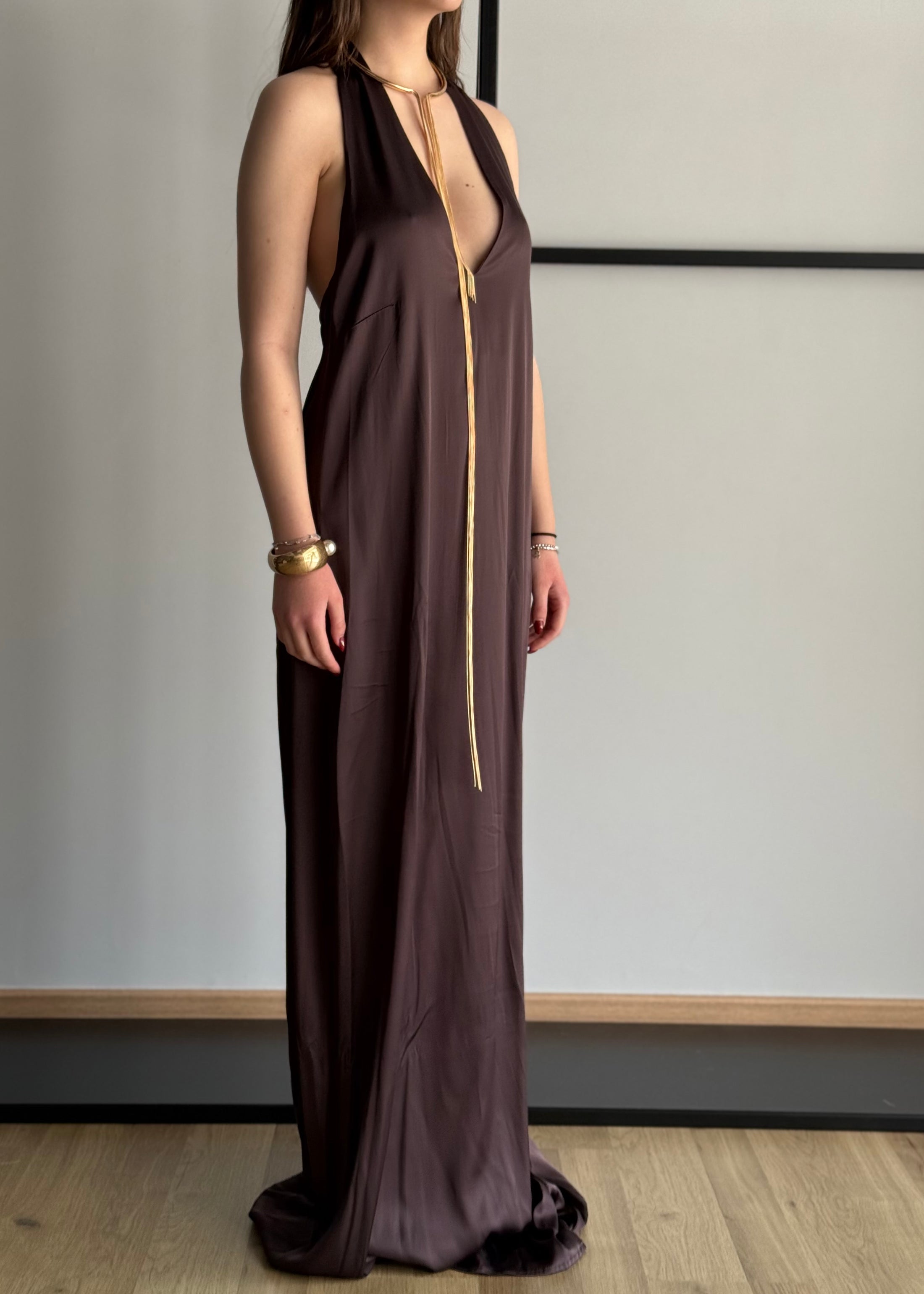Abito lungo KONTATTO con scollo halter