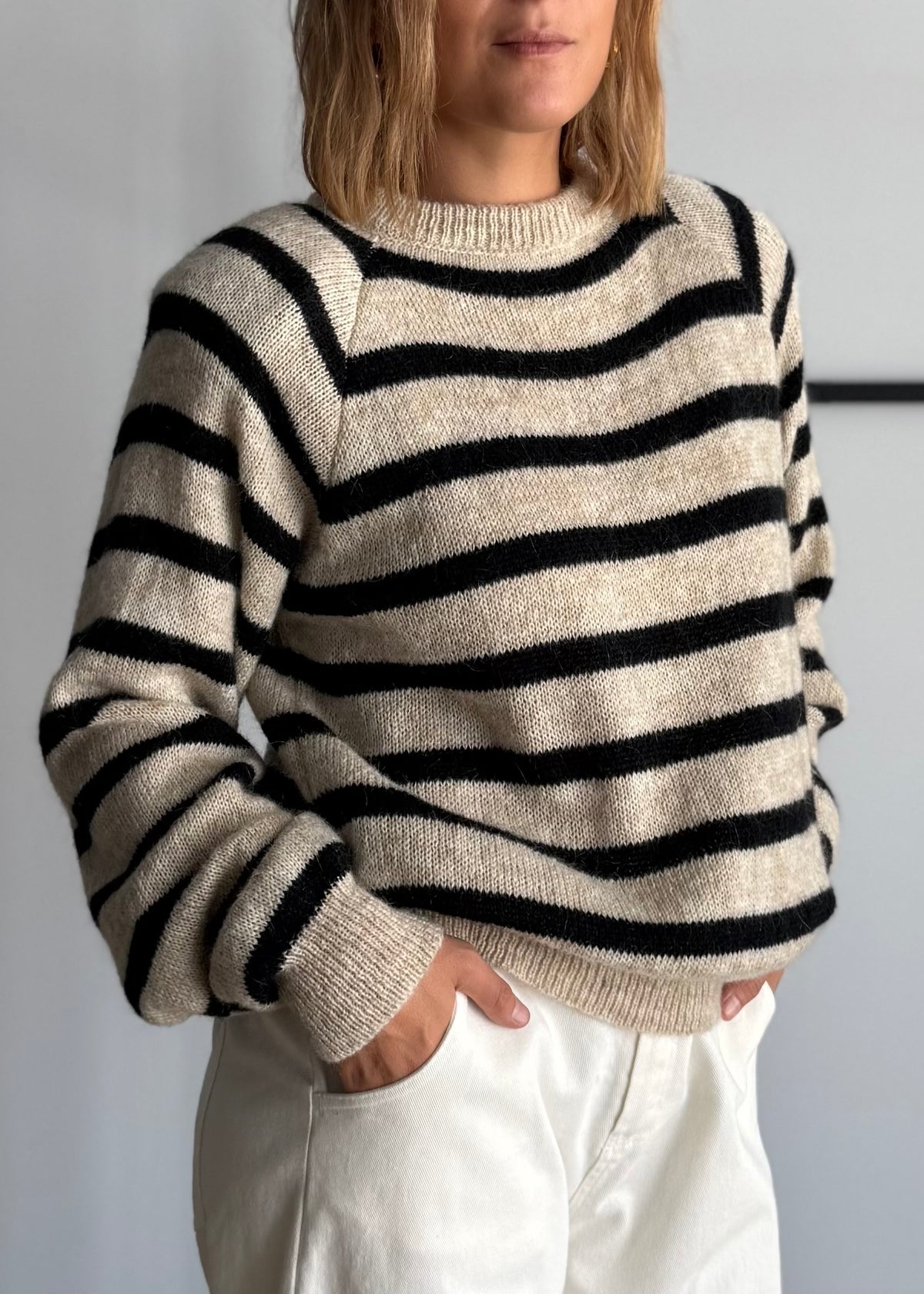 Maglia a righe con spalline imbottite - PHILIALOFT
