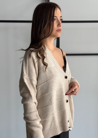 Cardigan con bottoni gioiello -ZAHJR