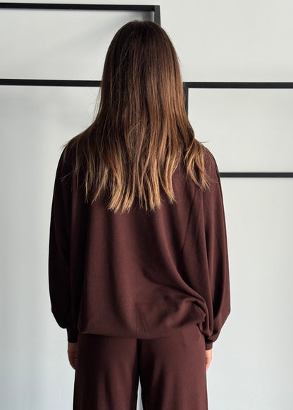 Maglia in viscosa scollo a V -KONTATTO