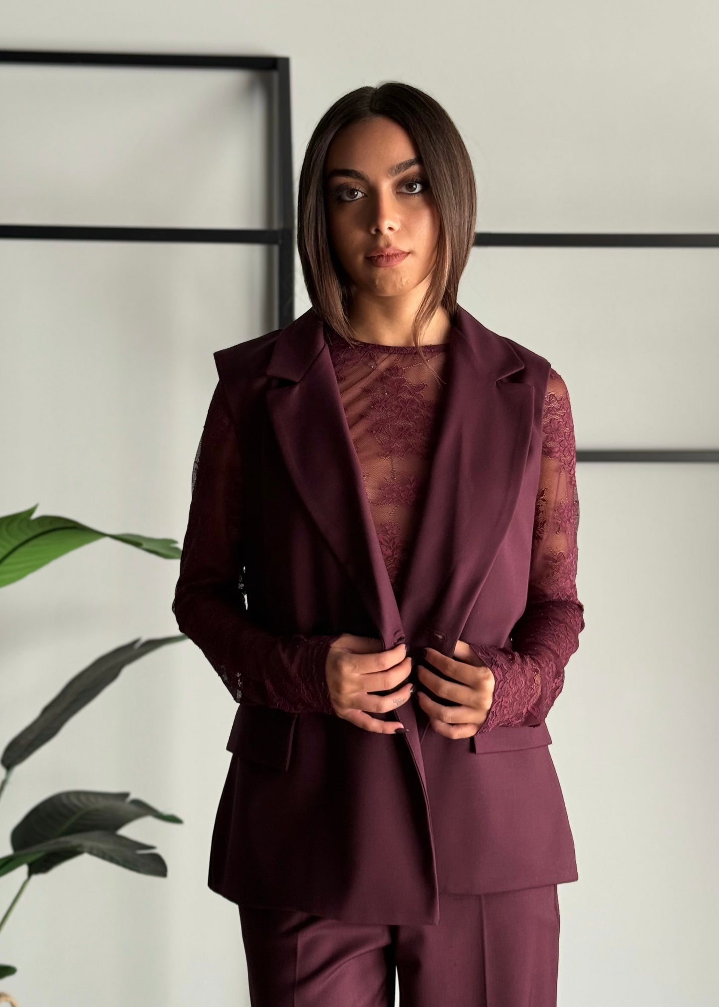 Gilet doppiopetto con revers- ZAHJR