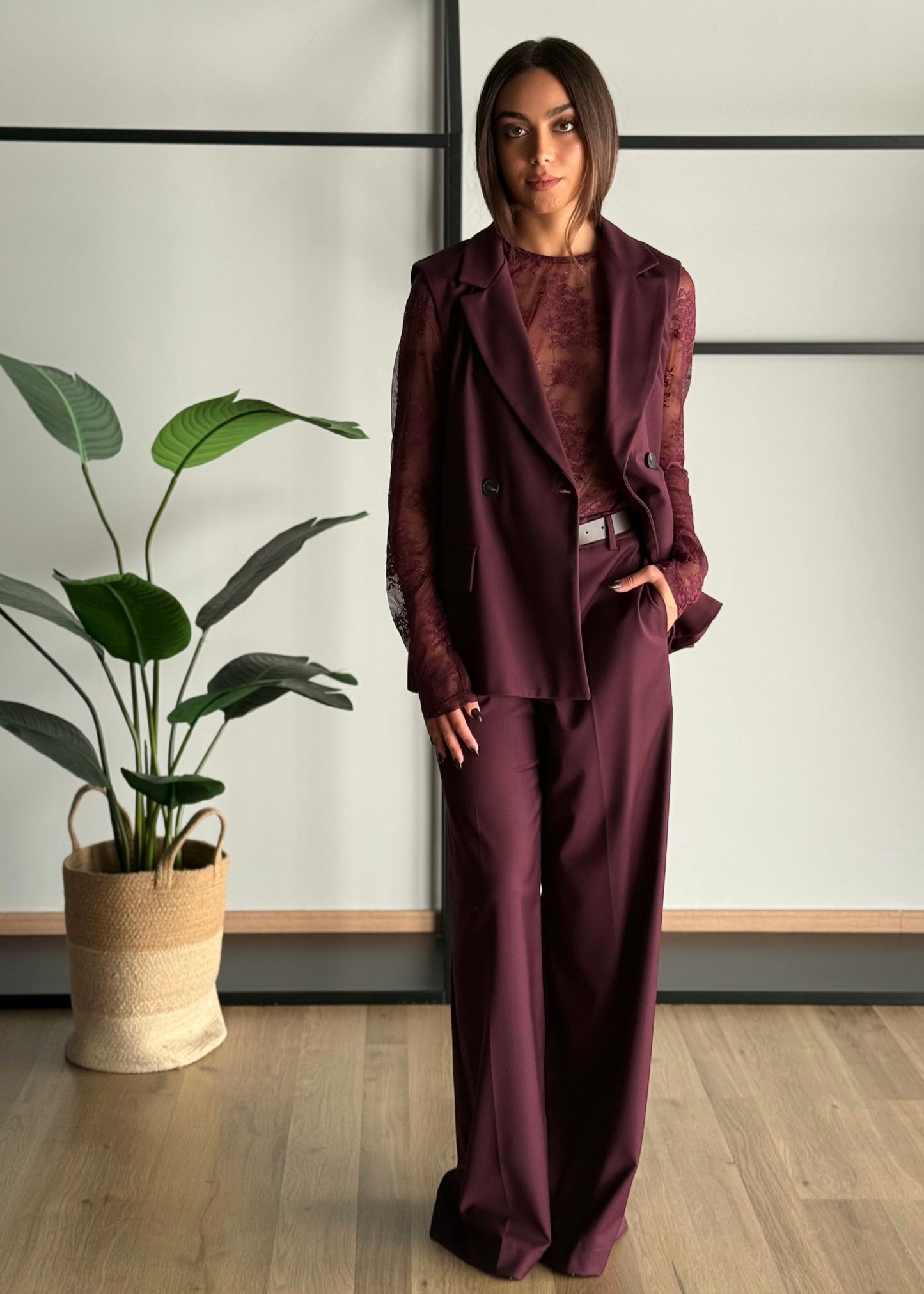 Gilet doppiopetto con revers- ZAHJR