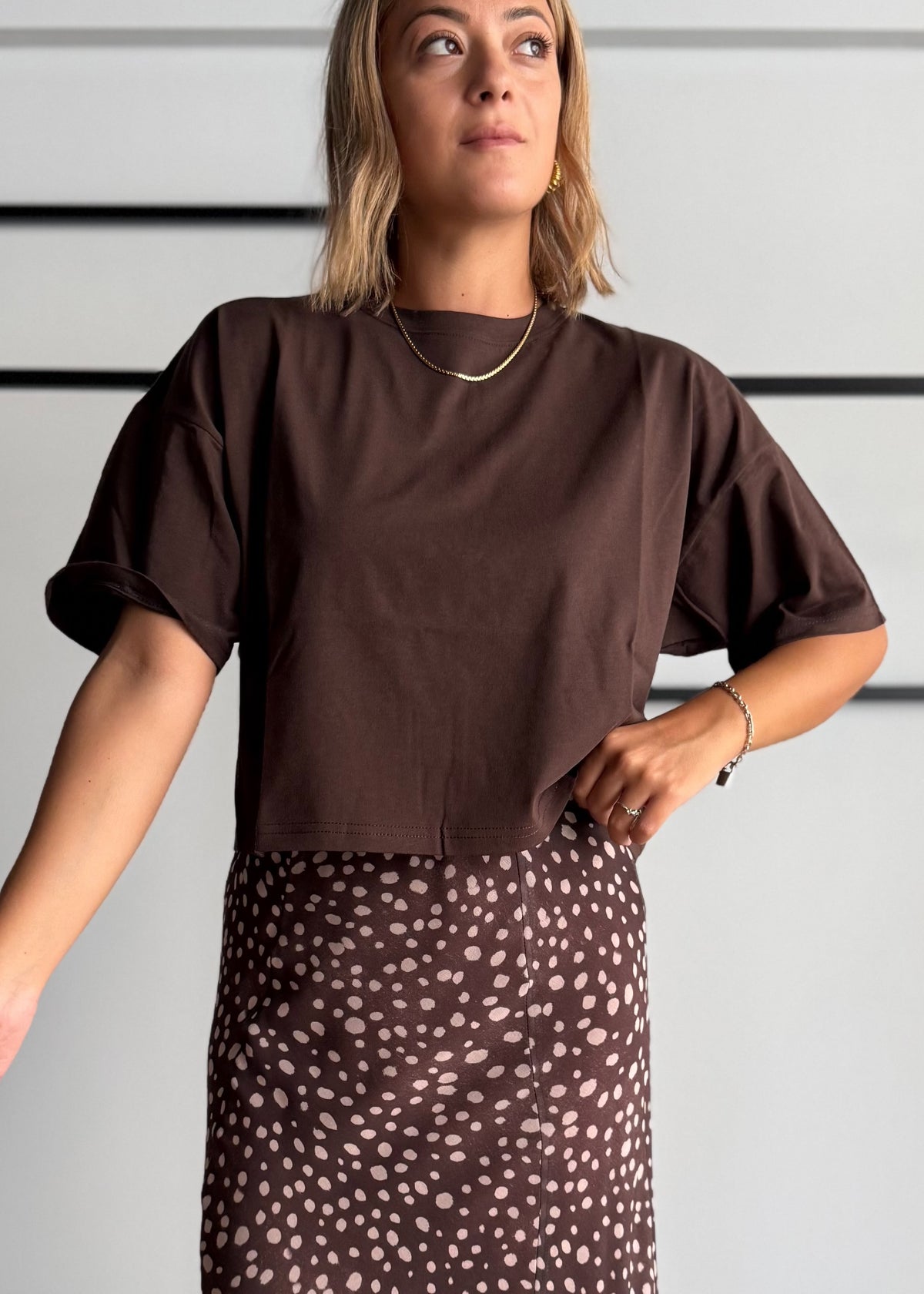 T-shirt cropped Moro