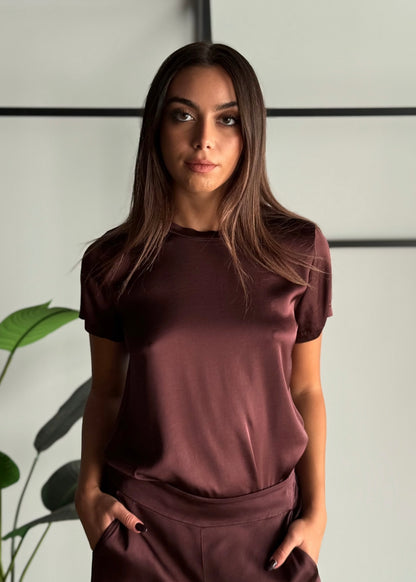 T-shirt basic in viscosa -ZAHJR