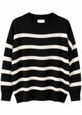 Carica l'immagine nel visualizzatore della galleria, Maglia over a righe nera - ZAHJR
