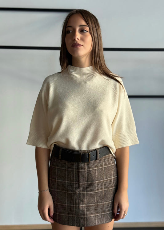 Lupetto in viscosa manica corta -KONTATTO