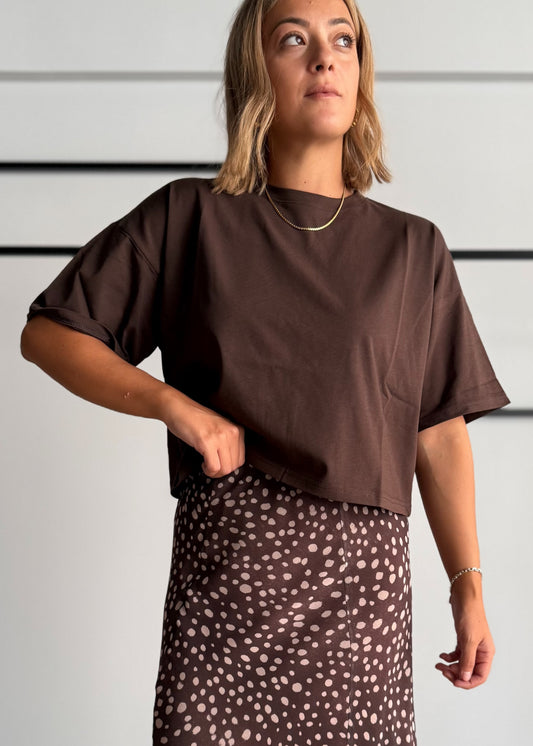 T-shirt cropped Moro