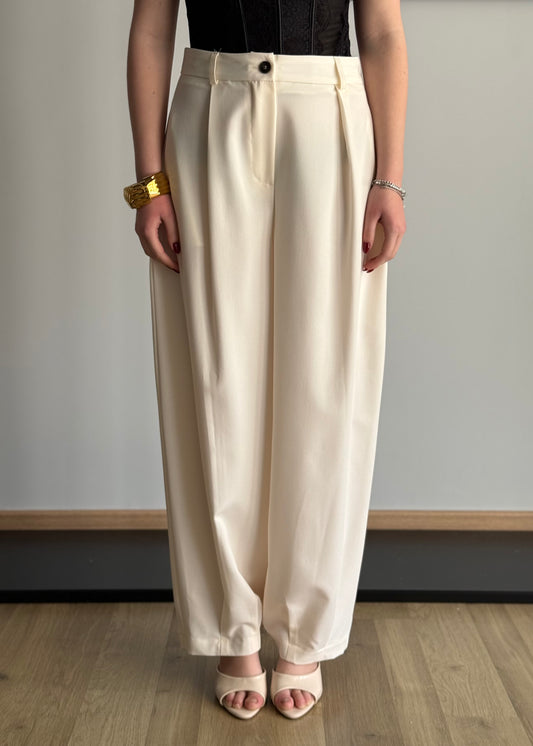 Pantalone panna THEVICE a palazzo