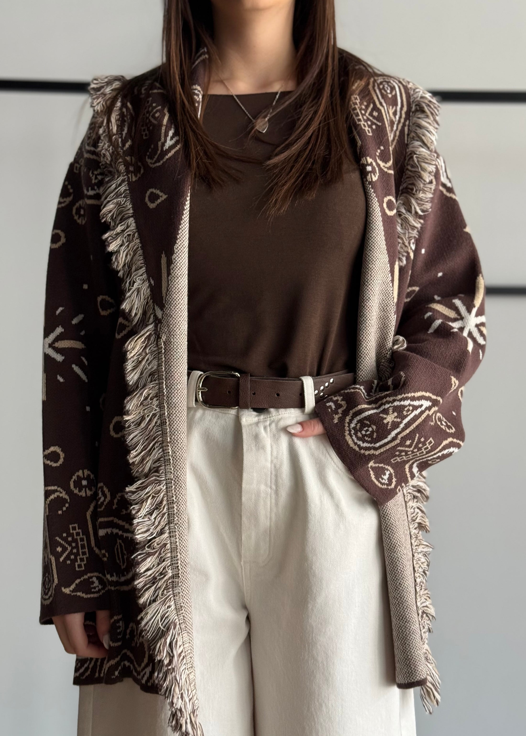 Cardigan KONTATTO jacquard