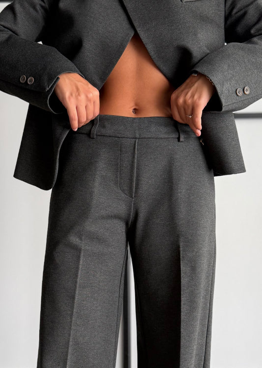 Pantalone grigio a palazzo - PHILIALOFT