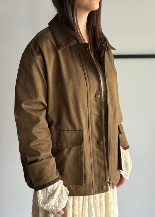 Giacca THEVICE con colletto a contrasto