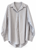 Carica l'immagine nel visualizzatore della galleria, Camicia oversize a righe - PHILIALOFT
