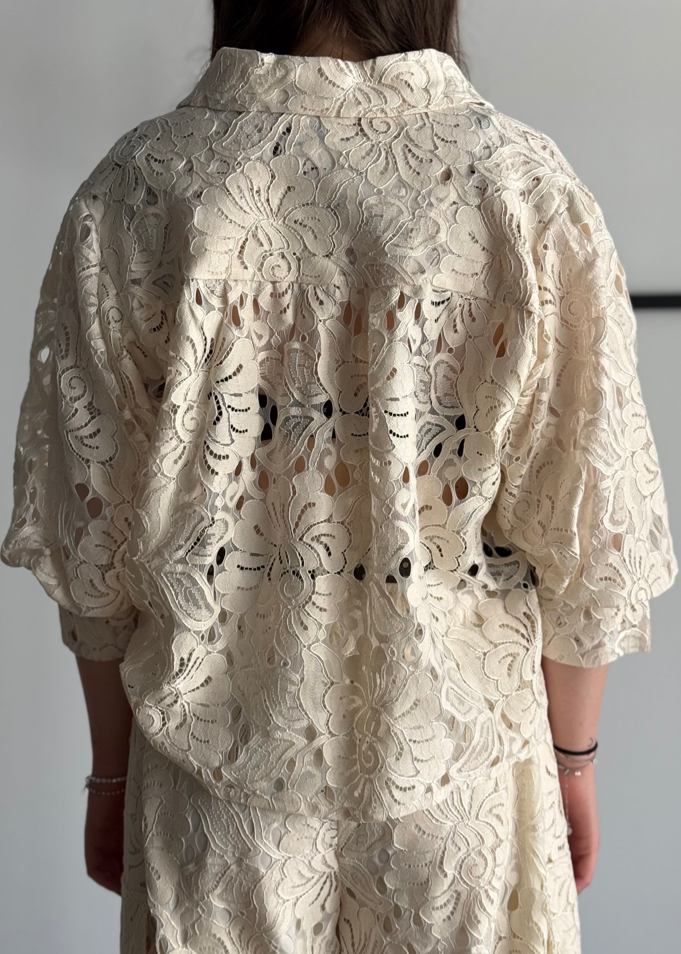 Camicia ZAHJR in pizzo sangallo