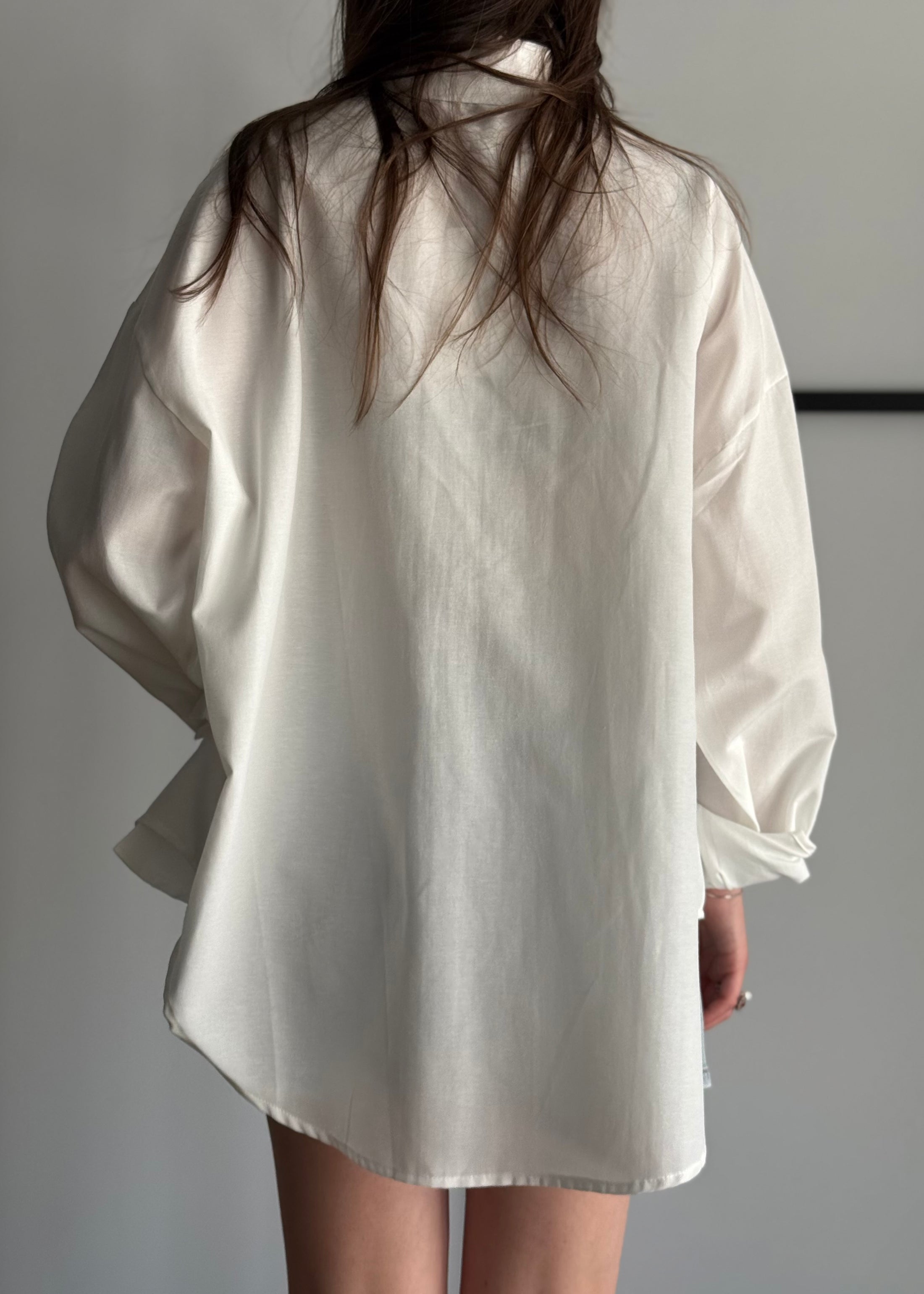 Camicia over bianca basic