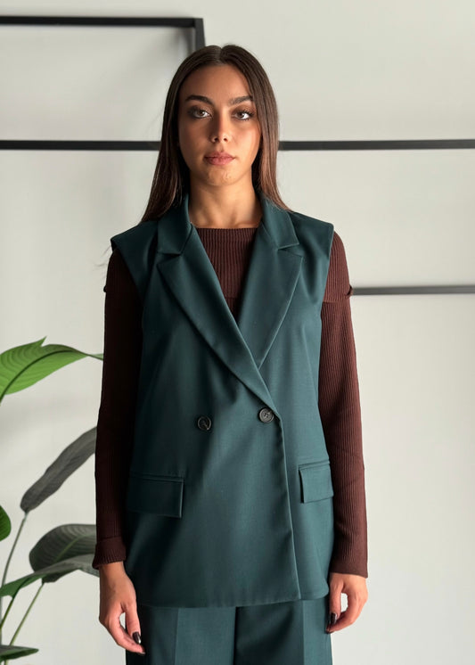 Gilet doppiopetto con revers -ZAHJR