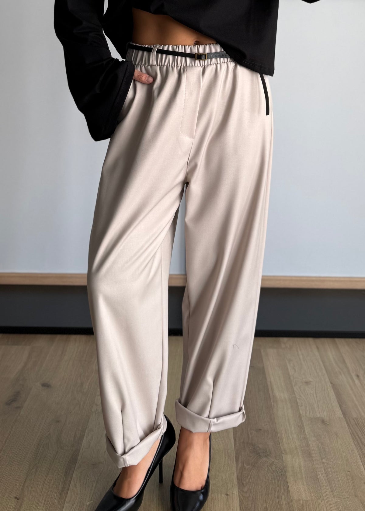Pantalone carrot con cintura - PHILIALOFT