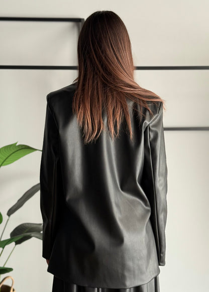 Blazer in ecopelle -KONTATTO