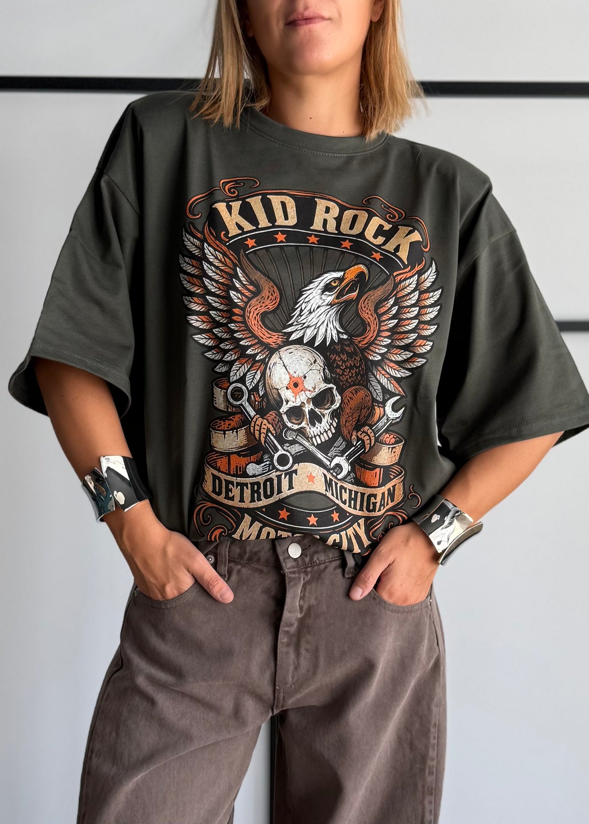 T-shirt kid rock motor city militare