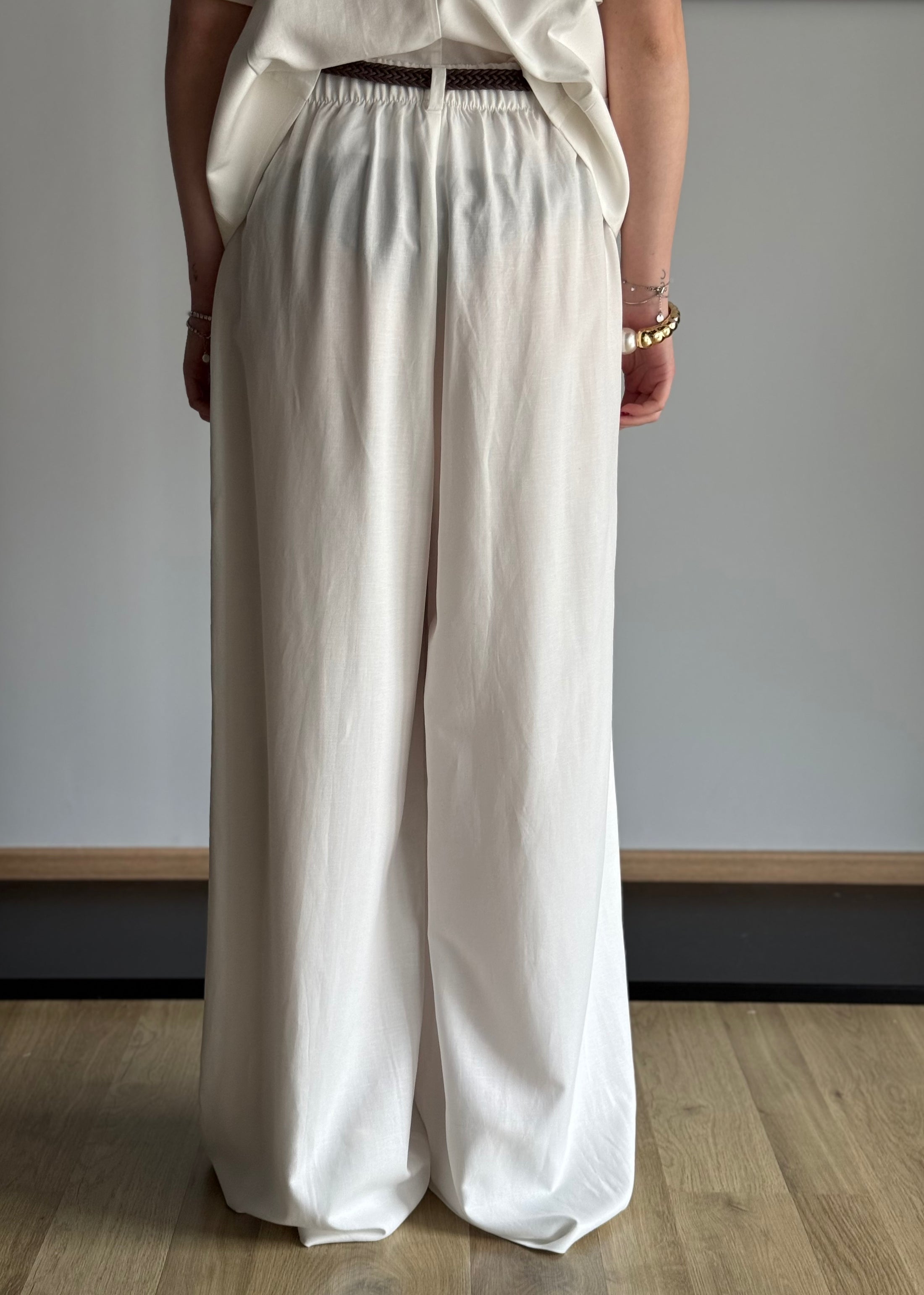 Pantalone palazzo ZAHJR bianco