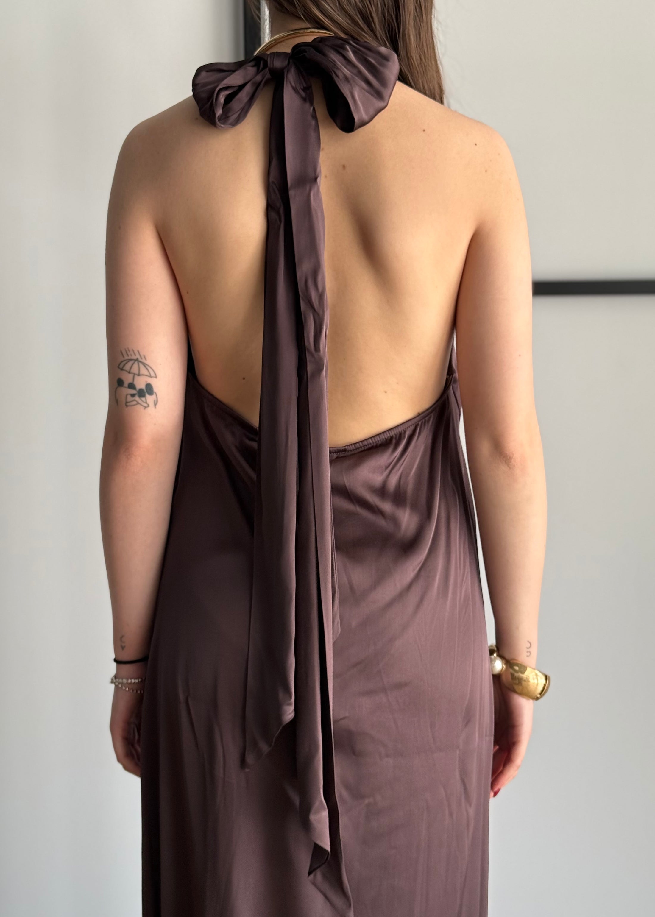 Abito lungo KONTATTO con scollo halter