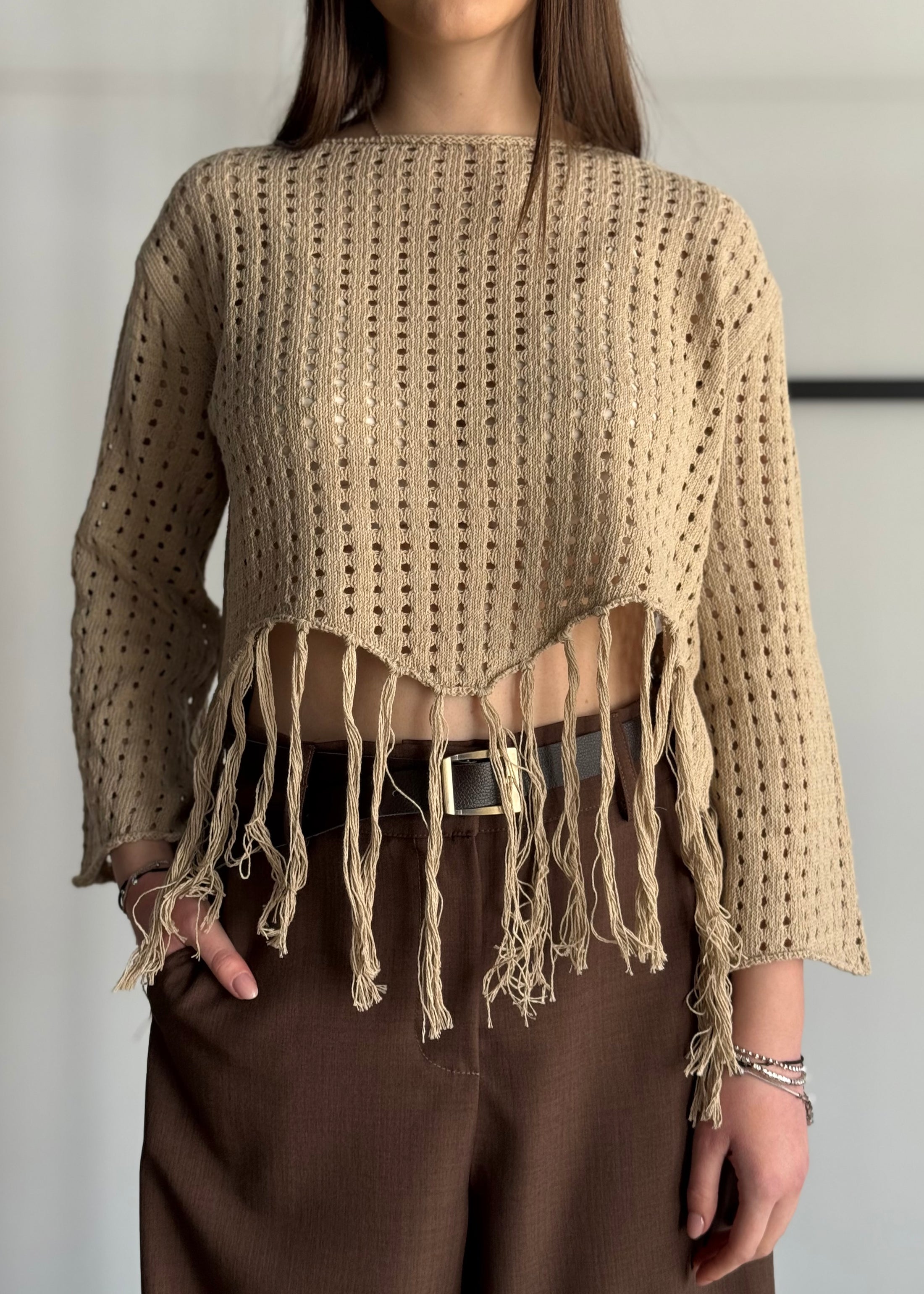 Maglia KONTATTO con frange