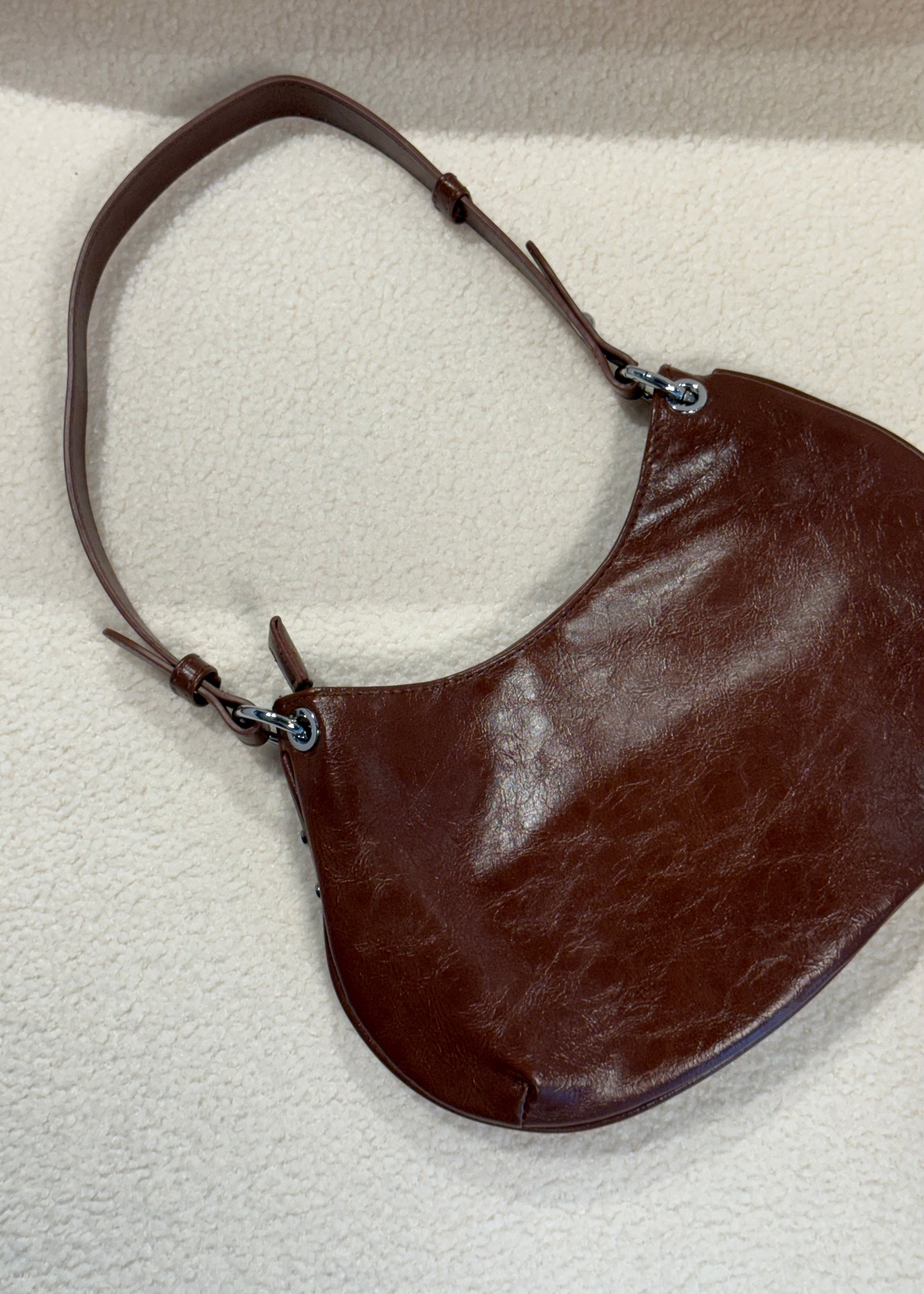 Borsa baguette THEVICE cuoio